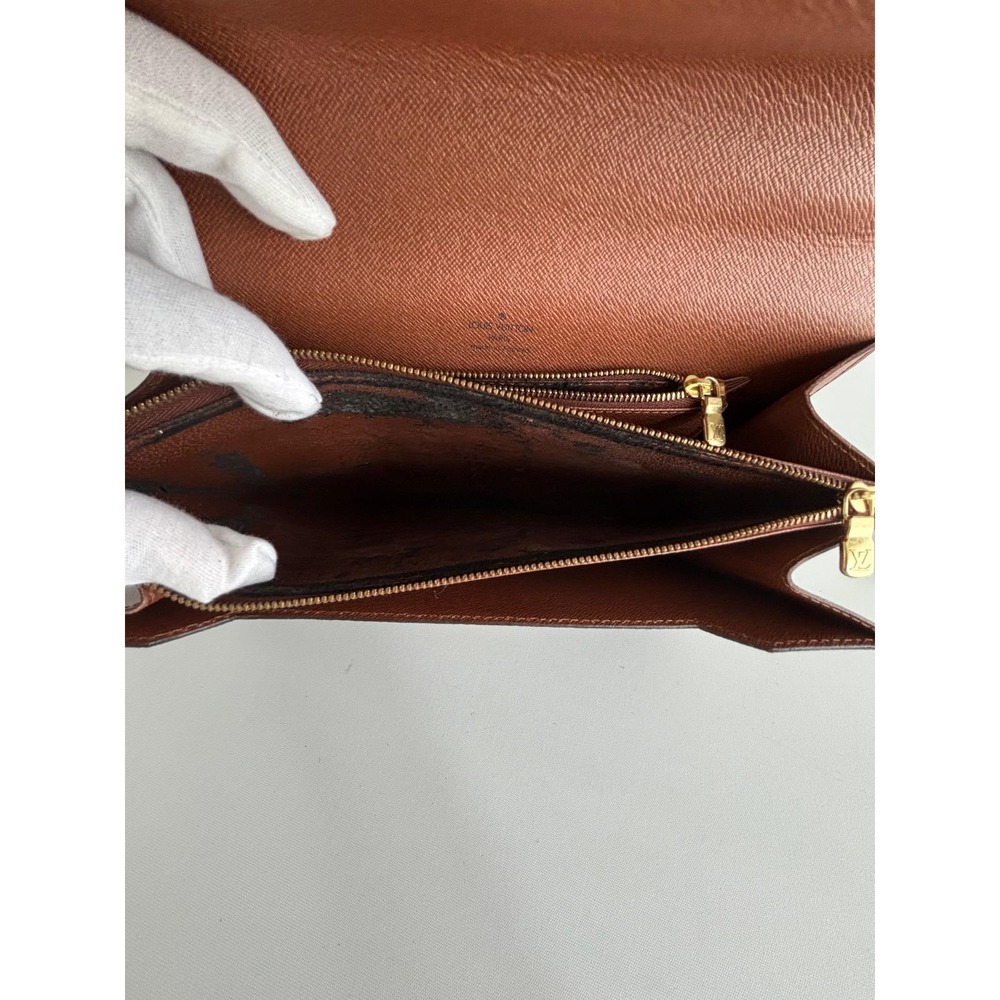 Louis Vuitton Monogram Concorde Handbag Brown Canvas Vintage M51190 Top Handle - Picture 5 of 13